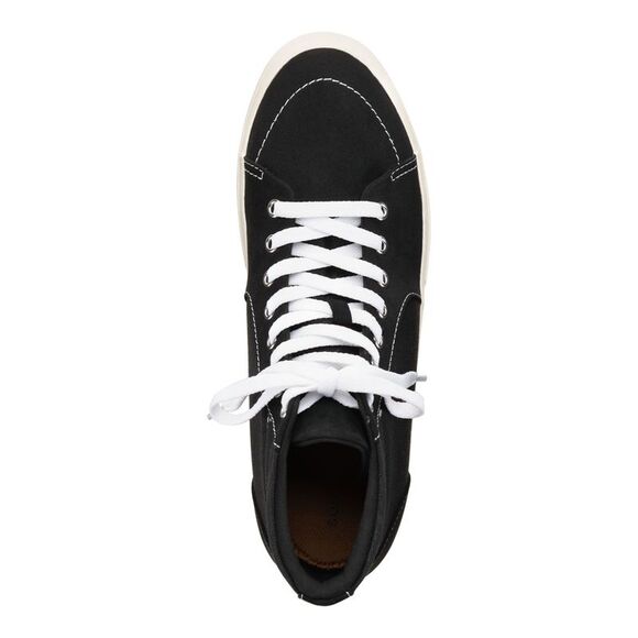 SUN STONE Mens Black Jett Round Toe Platform Lace-Up Sneakers Shoes 10 M - Picture 3 of 4
